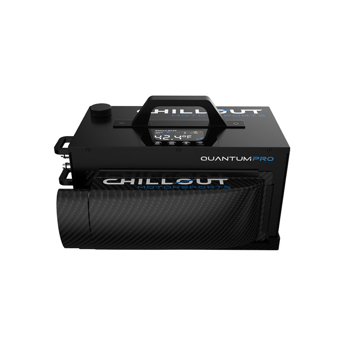 3-inch 90-degree Ultra Slimline Carbon Fiber Plenum for Motorsport Cooling Systems by Chillout Motorsports