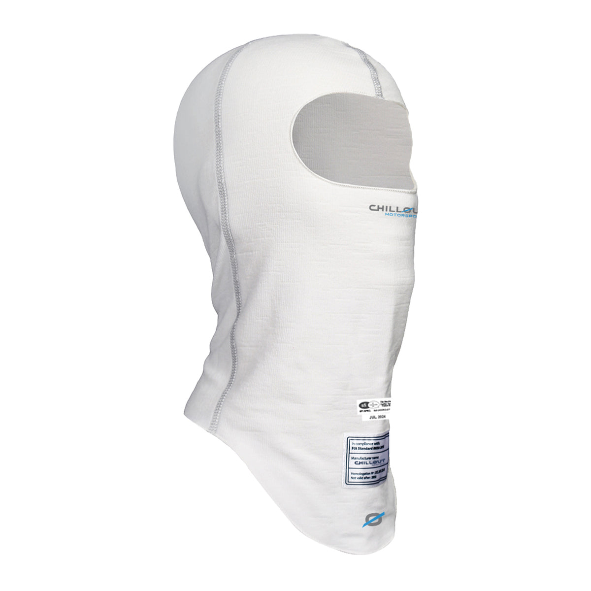 Chillout Motorsports Pro Sport Balaclava White