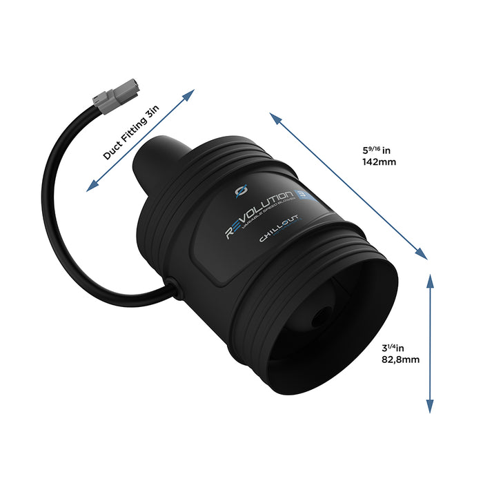 Revolution 3-Inch Variable Speed Blower