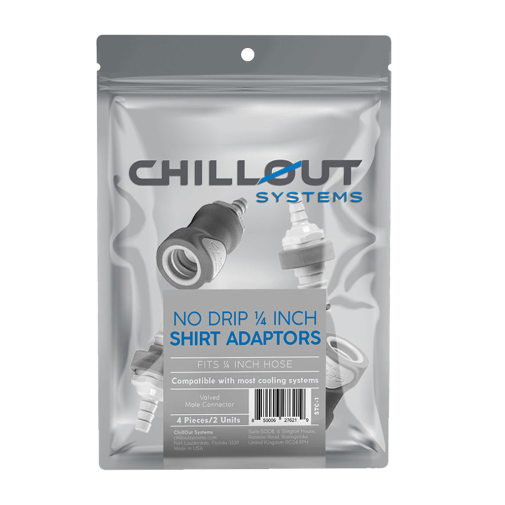 Chillout Systems No Drip 1/4th Inch Shirt Adapters Motorsport
