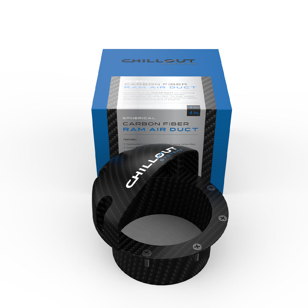 Chillout System 4&quot; Spherical Carbon Fiber RAM Air Duct Motorsport